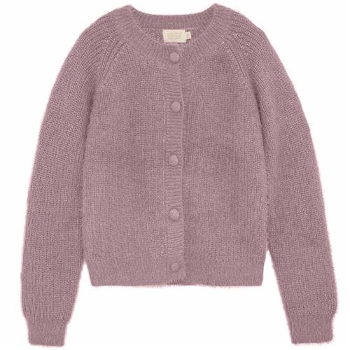 Creamie Cardigan Knit Glitter Sea Fog Cardigan Knit Glitter Sea Fog 80/86 cm  Lilla  80/86 cm  kvinde