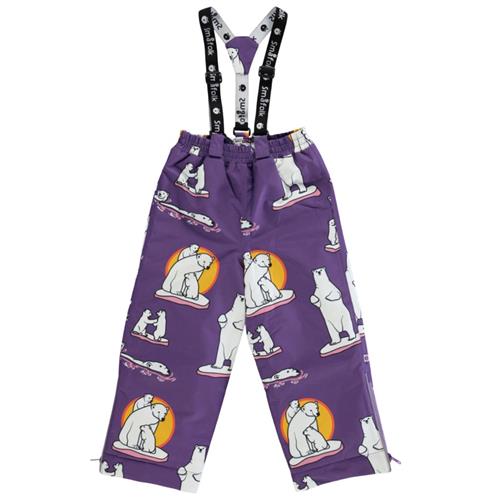 Småfolk Skibukser Polar Bears Purple Heart 1-2 Y  Lilla  1-2 år  kvinde