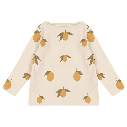 Konges Sløjd Drey Ls Tee Gots Mon Grand Citron 2 Y  Beige  2 år  Unisex