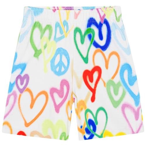 Molo GOTS Adian Shorts Variety Hearts 104cm  Hvid  104 cm  Unisex