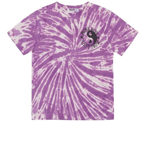 Molo GOTS Riley T-shirt Love Tie Dye 116 cm  Lilla  116 cm  kvinde