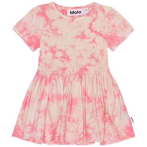 Molo GOTS Cibi Kjole Rose Tie Dye 62 cm  Lyserød  62 cm  kvinde