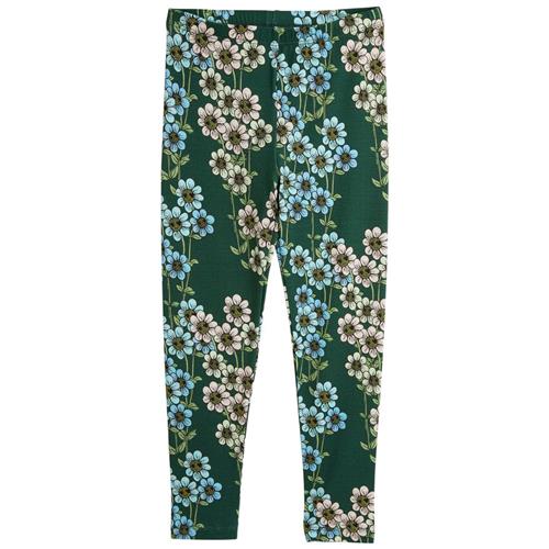 Mini Rodini Daisys Aop Leggings Grøn 104/110 cm  Grøn  104/110 cm  kvinde