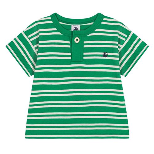 Petit Bateau Stribet Baby T-shirt Grøn 12 Months  Grøn  12 måneder  mand