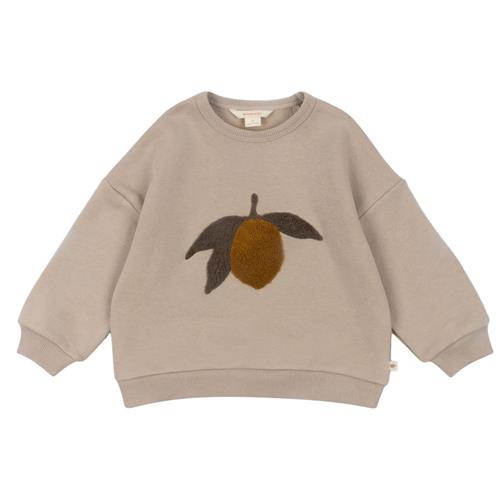 Konges Sløjd Lou Terry Sweat Shirt Ocs Oxford Tan 7-8 Y  Grå  7-8 år  Unisex
