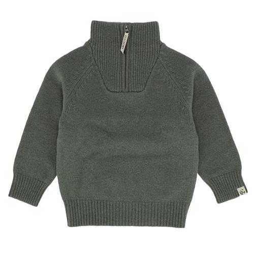 Gullkorn Design Norefjell Wool Sweater Matte Green 122/128 cm  Grøn  122/128 cm  Unisex