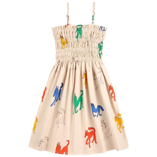 Bobo Choses Wonder Horses Mønstret Kjole Beige 4-5 Y  Beige  4-5 år  kvinde