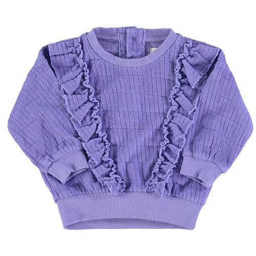 Piupiuchick Sweatshirt Med Flæsedesign Purple 14 Y  Lilla  14 år  kvinde