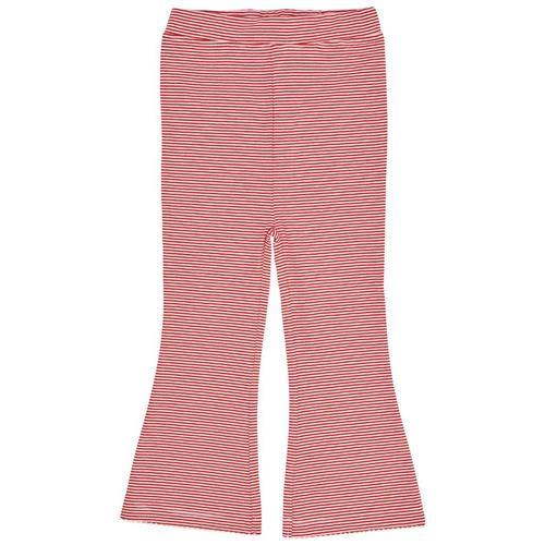 Copenhagen Colors Striped Flare Pant  Red/Cream Stripe 98 cm  Rød  98 cm  Unisex
