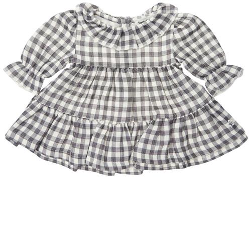Tocoto Vintage Check Baby Kjole Off White 9 Months  Creme  9 måneder  kvinde