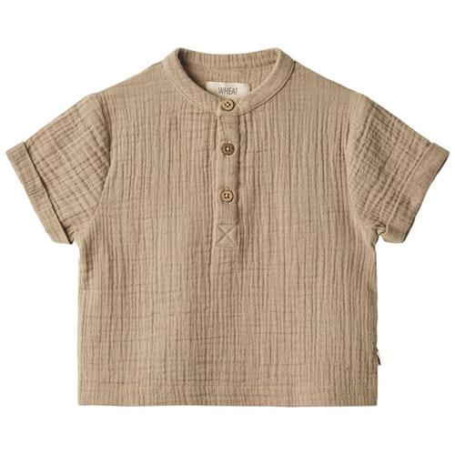 Wheat Svend Kortærmet Skjorte Beige Stone 110 cm  Beige  110 cm  mand