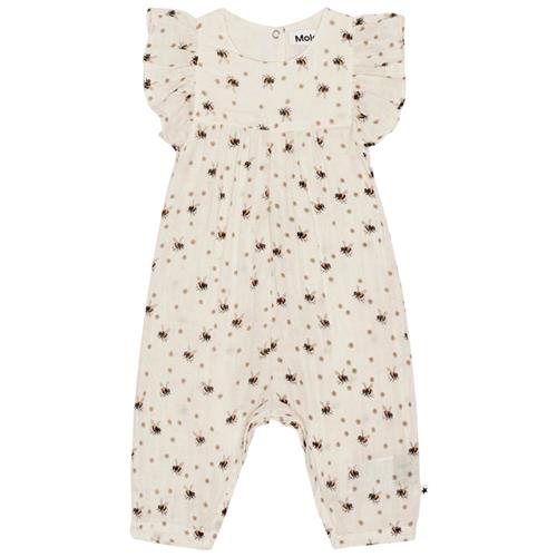 Molo GOTS Fifi Jumpsuit Bumblebee 98 cm  Creme  98 cm  kvinde