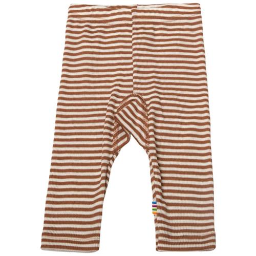 Joha Stribede Leggings Brun 120 cm  Brun  120 cm  Unisex