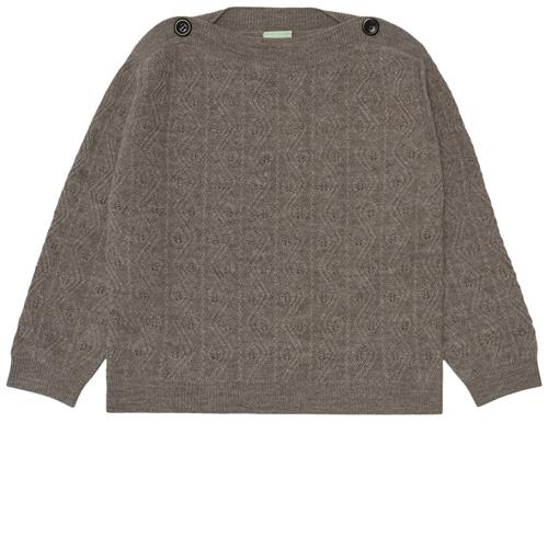 FUB Strikket Trøje Beige 80 cm  Beige  80 cm  Unisex