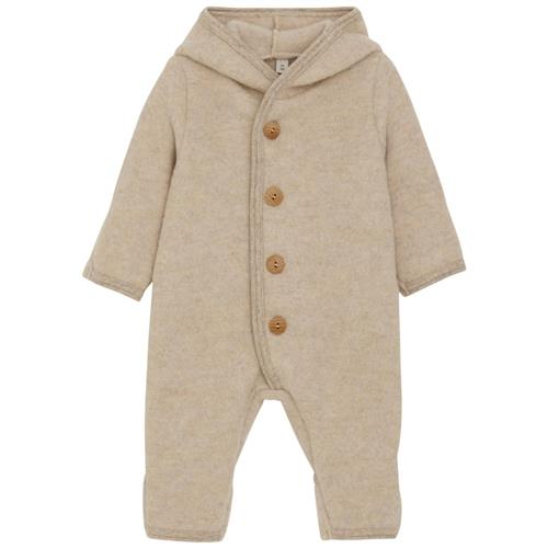 Huttelihut Barnevognsdragt Pixie Uld Camel Melange 98 cm  Brun  98 cm  Unisex