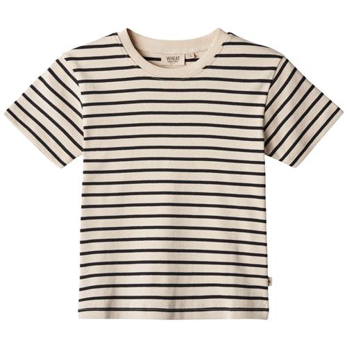 Wheat Fabian Stribet T-shirt Navyblå 128 cm  Marineblå  128 cm  mand