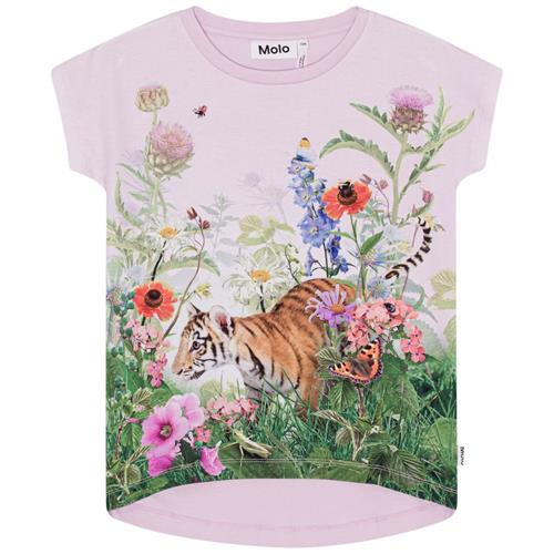 Molo GOTS Ragnhilde T-shirt Garden Explore 98 cm  Lilla  98 cm  kvinde