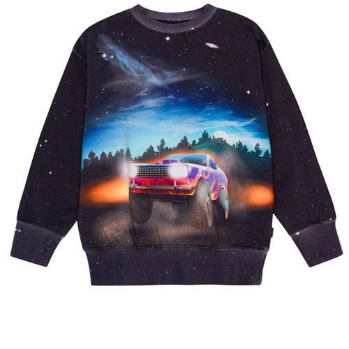 Molo GOTS Mattis Sweatshirt Flame Car 92 cm  Sort  92 cm  mand
