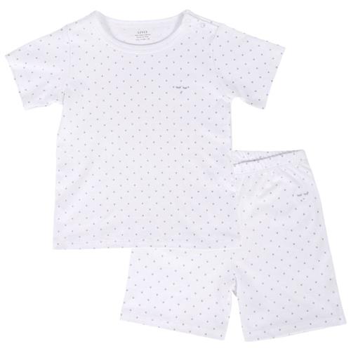 Livly Saturday Polkaprikmønstret T-shirt Og Shorts Sæt Hvid 110/116 cm  Hvid  110/116 cm  Unisex