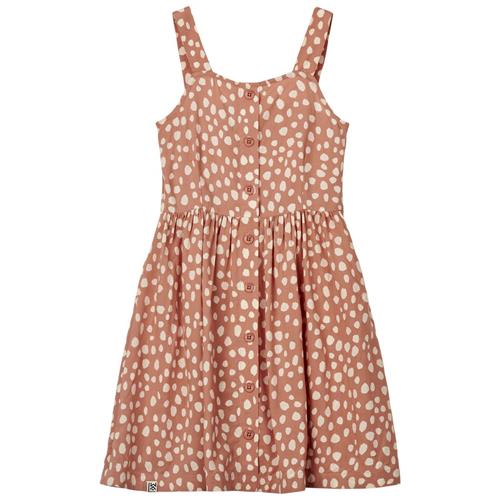 Liewood Zia Mønstret Kjole Leo Spots/Tuscany Rose 110 cm  Lyserød  110 cm  kvinde