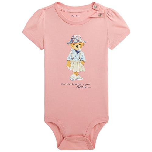 Ralph Lauren Logo Babybody Tickled Pink 12 months  Lyserød  12 måneder  kvinde