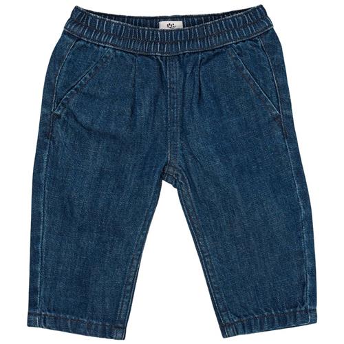 Copenhagen Colors Økologiske bomuldsbabyjeans Dark Indigo Blue Washed 68 cm  Blå  68 cm  Unisex