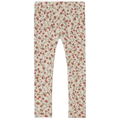 garbo&friends Mønstrete Ribbede Leggings Royal Cress 98/104 cm  Rød  98/104 cm  Unisex
