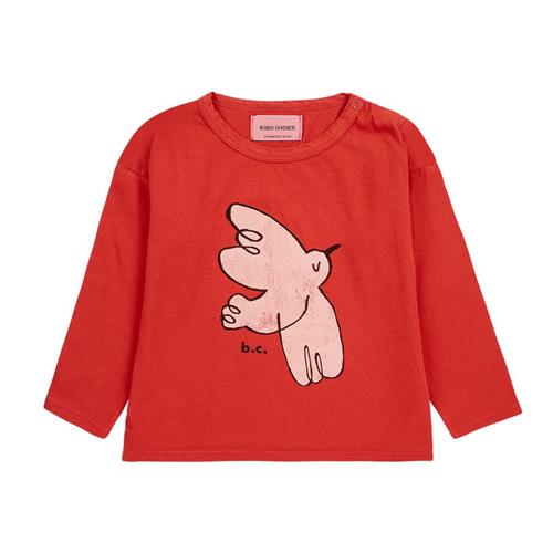 Bobo Choses Freedom Bird Langærmet Baby T-shirt Rød 9 months  Rød  9 måneder  Unisex