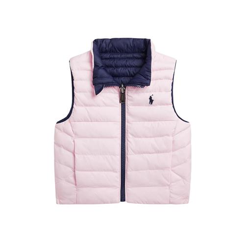 Ralph Lauren Puffervest Til Baby Newport Navy/Hint Of Pink 12 months  Marineblå  12 måneder  mand