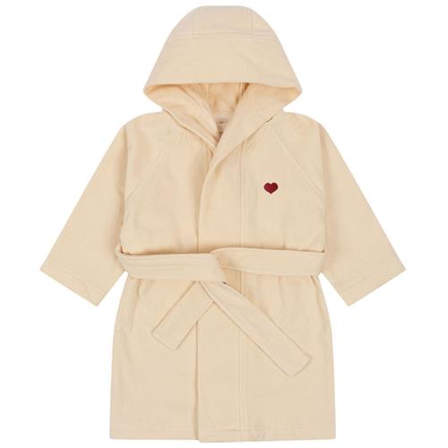 Konges Sløjd GOTS Badekåbe Med Broderet Svane Beige 5-8 Y  Beige  5-8 år  kvinde