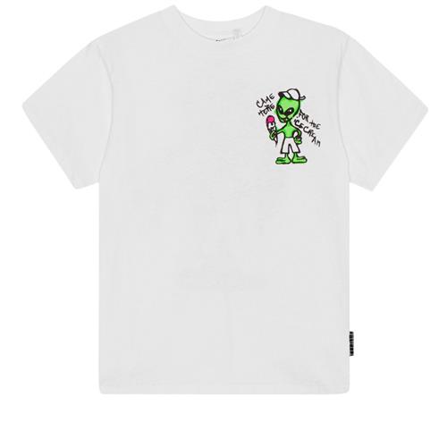 Molo GOTS Rodney T-shirt Icecream Alien 116 cm  Hvid  116 cm  mand