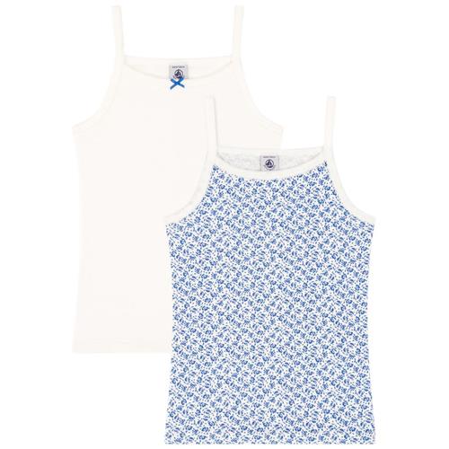 Petit Bateau 2-pak Tanktoppe Blå 4 Y  Blå  4 år  kvinde