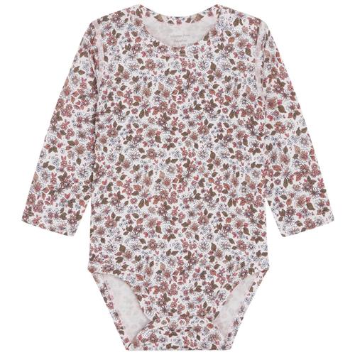 Hust&Claire Buller Blomstret Babybody Rose Morn 68 cm  Lyserød  68 cm  kvinde