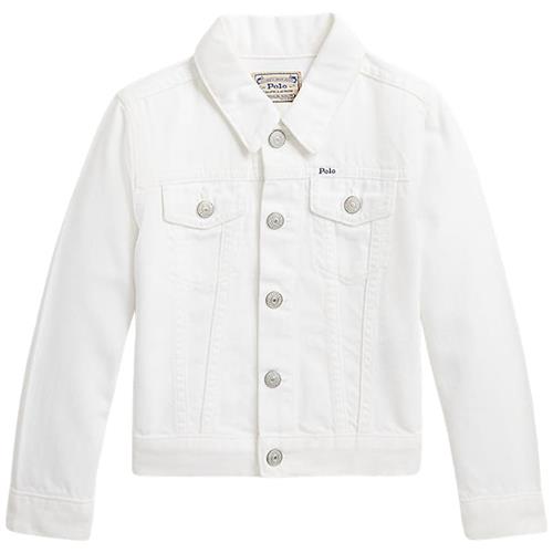 Ralph Lauren Cowboyjakke Hvid 3X1 RIGID DENIM-TRUCKER JKT-OW-JKT COAT POE WASH V2  Hvid    kvinde