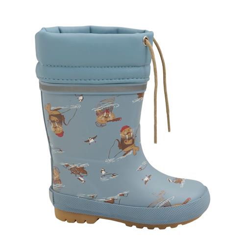 Celavi Mønstrete Forede Gummistøvler Smoke Blue 28 EU  Blå  28 EU  Unisex
