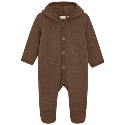 Fixoni Hush Uld Onesie Rain Drum Melange 50 cm  Brun  50 cm  Unisex