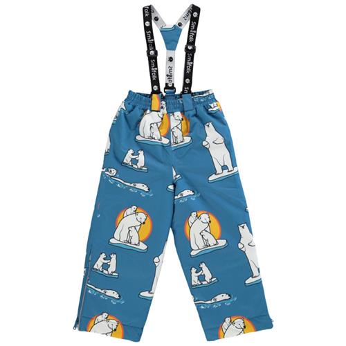 Småfolk Skibukser Polar Bears Solid Blue 3-4 Y  Blå  3-4 år  mand
