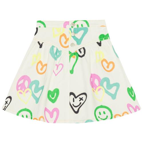 Molo Betsy Nederdel Heart Colors 92/98 cm  Creme  92/98 cm  kvinde