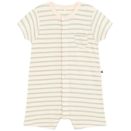 Petit Bateau Stribet Romper I Frotté Cremefarvet 1 months  Creme  1 måneder  Unisex