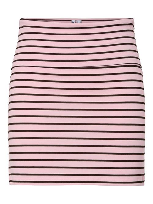 PIECES Nederdel 'PCMonique'  lys pink / sort