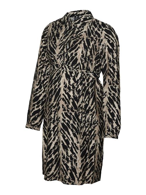 Vero Moda Maternity Blusekjole  beige / lysebrun / sort
