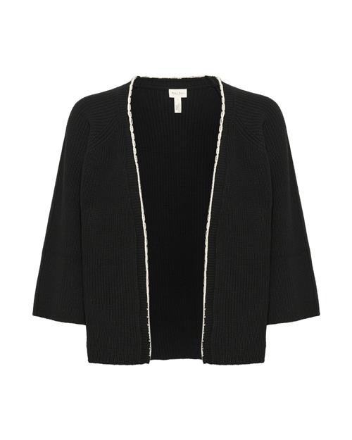 Part Two Cardigan 'Tritte'  sort / hvid
