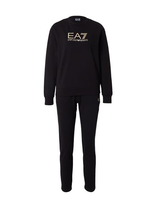 EA7 Emporio Armani Joggingdragt  beige / sort / hvid