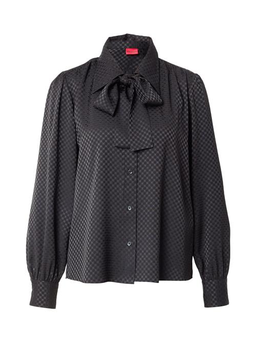 HUGO Bluse 'Estrella'  antracit / sort