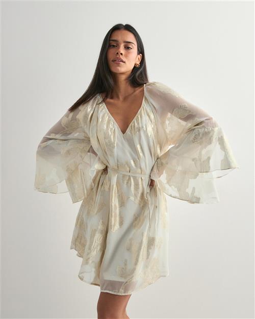 Vero Moda - Hvid - Vmchili Ls Short Frill Dress Wvn Ex