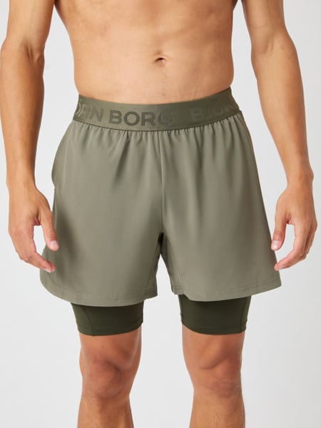 Björn Borg Borg 2 In 1 Shorts Grøn, S