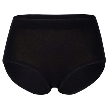 Pierre Robert Trusser High Waist Cotton Brief Sort bomuld Large Dame