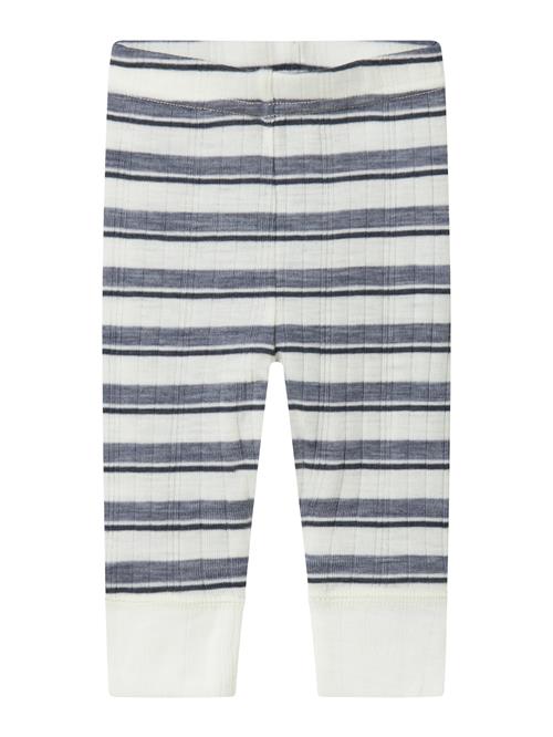NAME IT Leggings 'NBMWang'  dueblå / sort / hvid