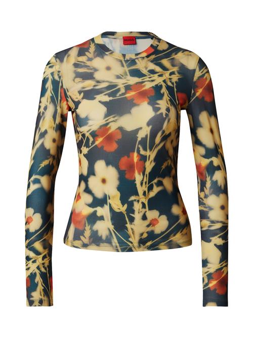 HUGO Shirts 'Diralina'  navy / curry / lysegul / rubinrød