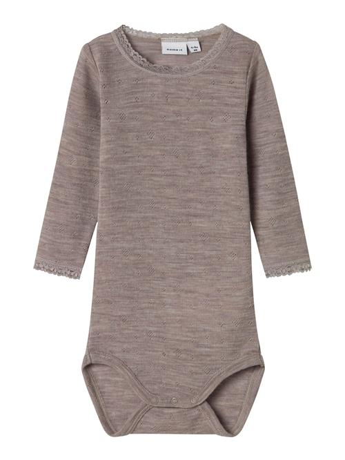 NAME IT Sparkedragt/Body 'NBFWang'  mørkebeige